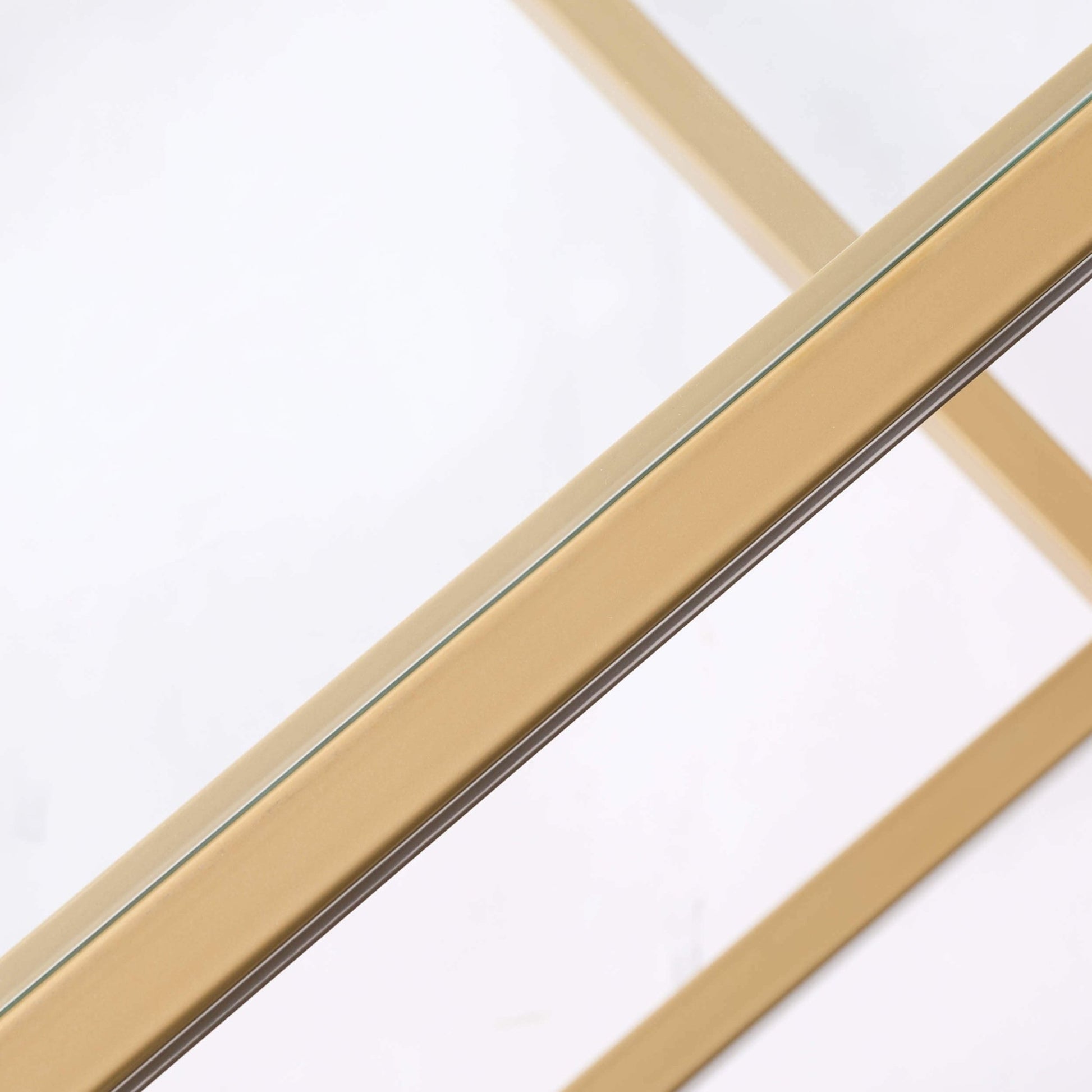 Glass Square Side Table - Gold - DUSK