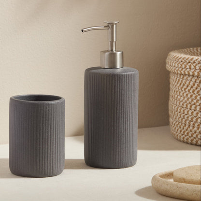 Hadley Sand Effect Soap Dispenser - Grey - DUSK