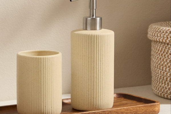 Hadley Sand Effect Soap Dispenser - Natural - DUSK