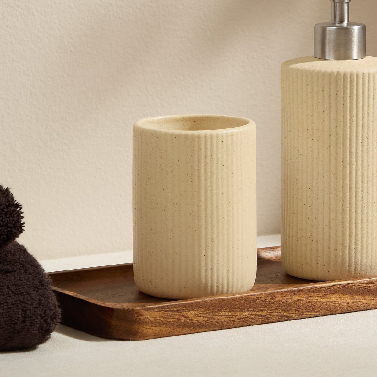 Hadley Sand Effect Tumbler - Natural - DUSK