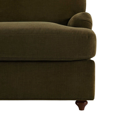 Hampshire 2 Seater Sofa Bed - Chenille Olive - DUSK