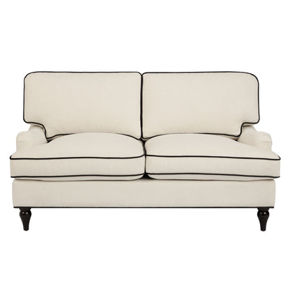 Hampshire 2 Seater Sofa - Cream/Black - DUSK