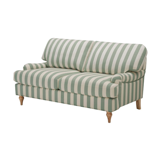 Hampshire 2 Seater Sofa - Green Stripe - DUSK