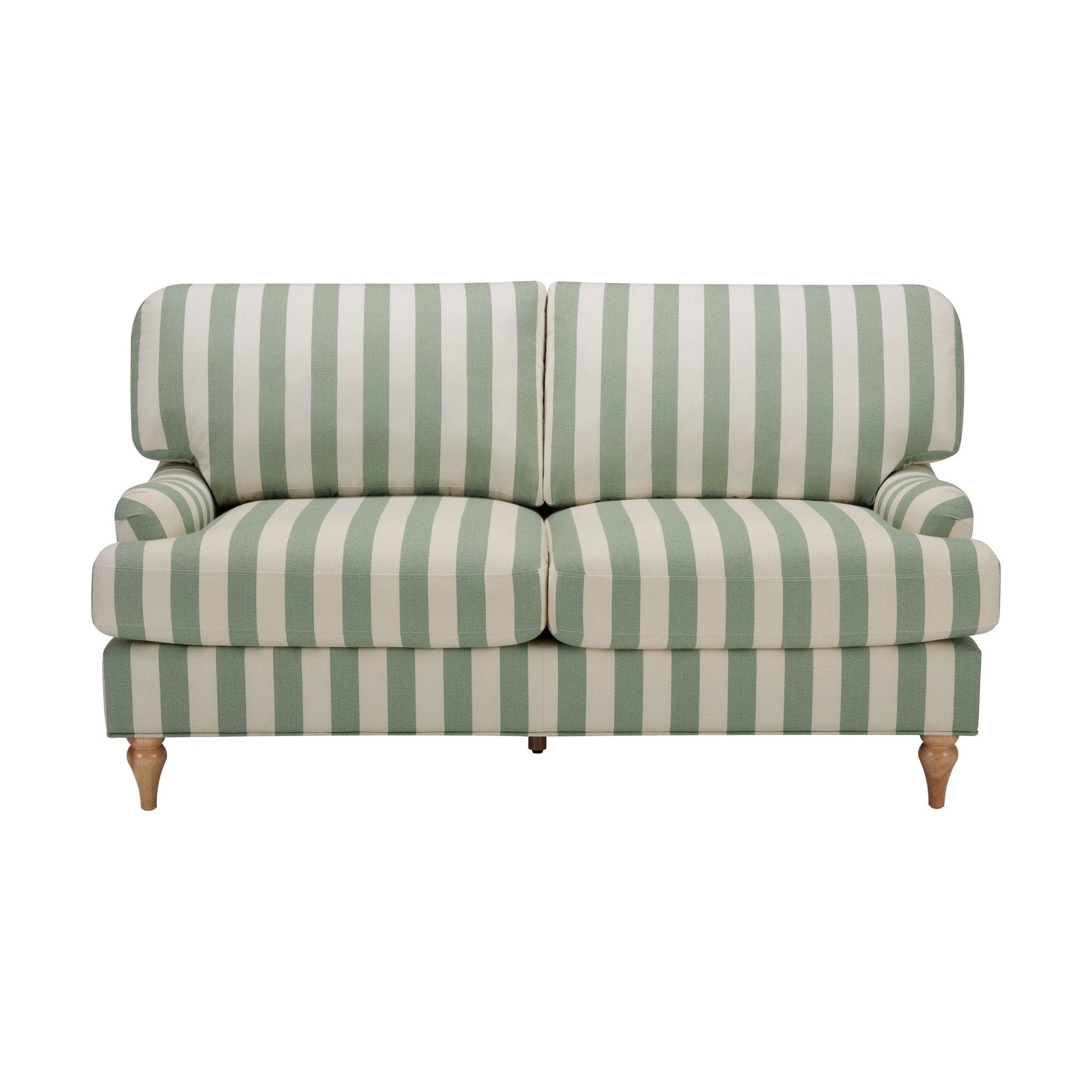 Hampshire 2 Seater Sofa - Green Stripe - DUSK