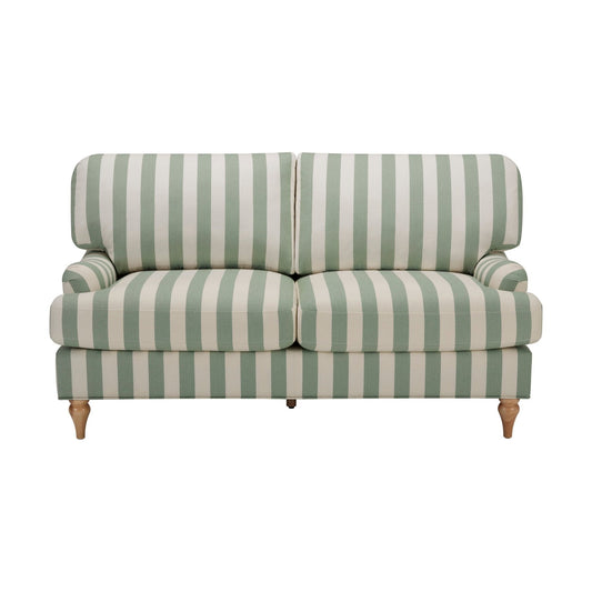 Hampshire 2 Seater Sofa - Green Stripe - DUSK