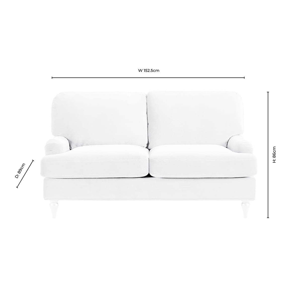 Hampshire 2 Seater Sofa - Muted Gold - DUSK