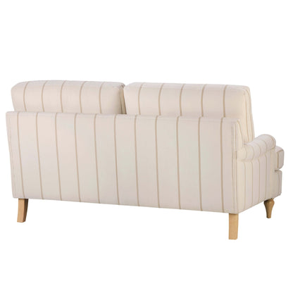 Hampshire 2 Seater Sofa - Thin Natural Stripe - DUSK