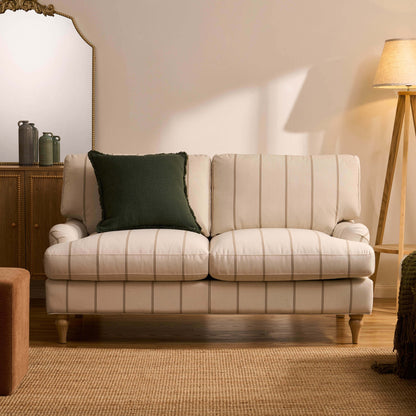 Hampshire 2 Seater Sofa - Thin Natural Stripe - DUSK