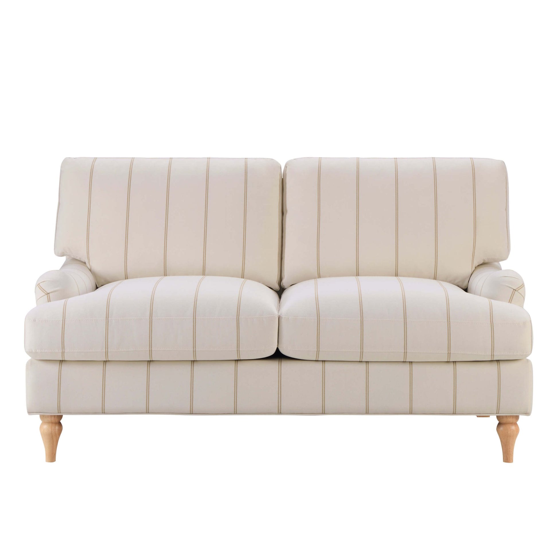 Hampshire 2 Seater Sofa - Thin Natural Stripe - DUSK