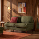 Hampshire 2 Seater Sofa - Woven Pine Green - DUSK