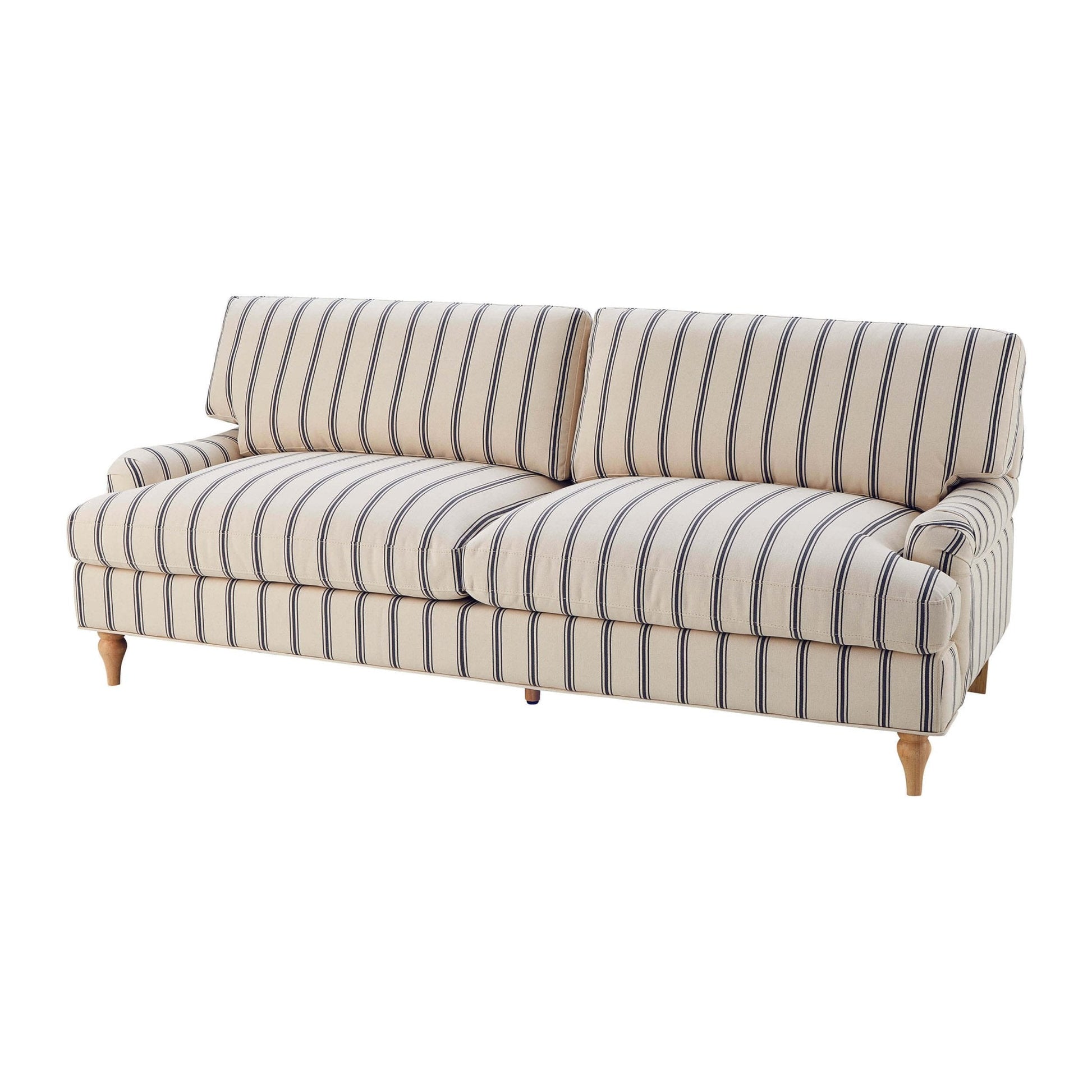 Hampshire 3 Seater Sofa - Blue Stripe - DUSK