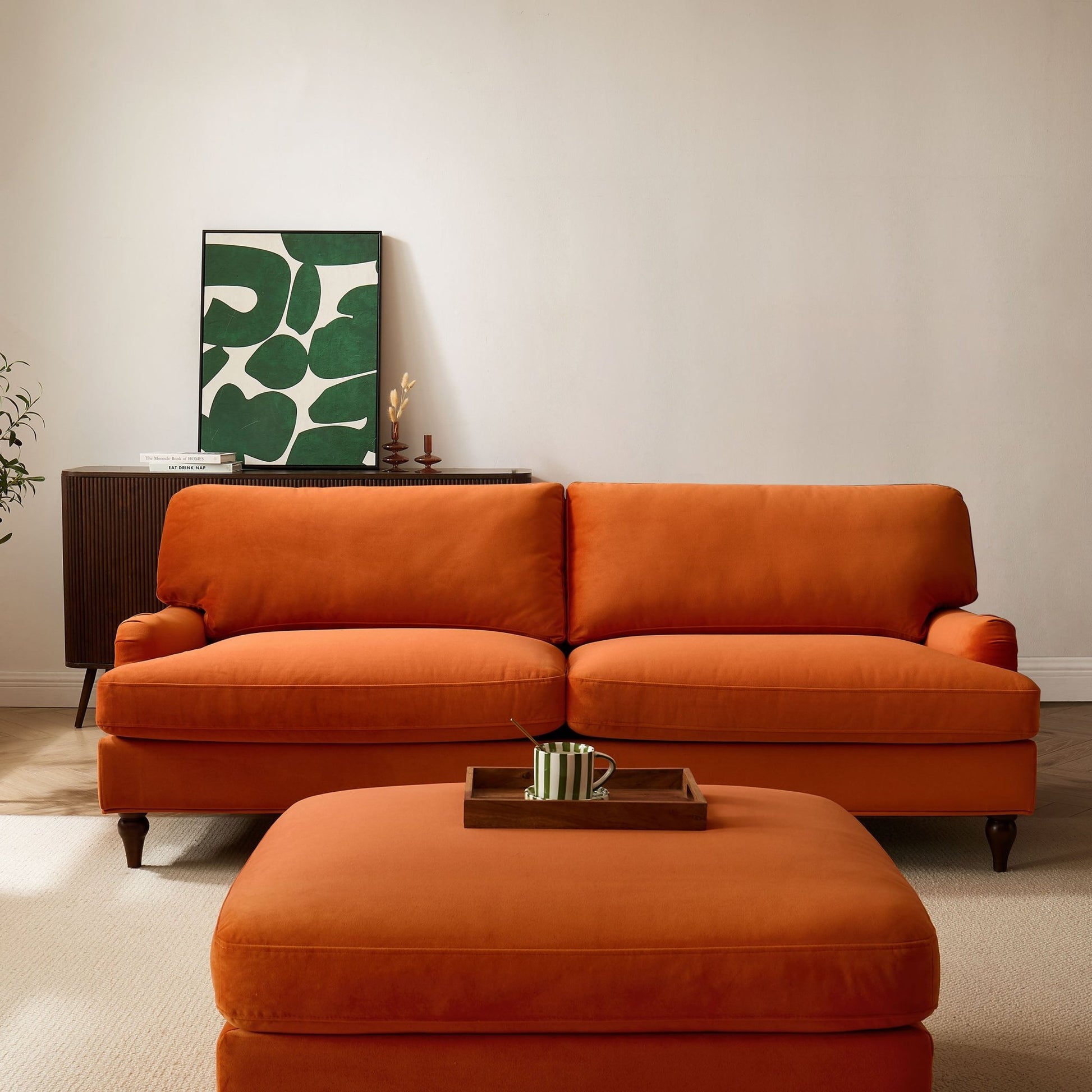Hampshire 3 Seater Sofa - Bright Orange - DUSK
