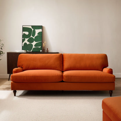 Hampshire 3 Seater Sofa - Bright Orange - DUSK