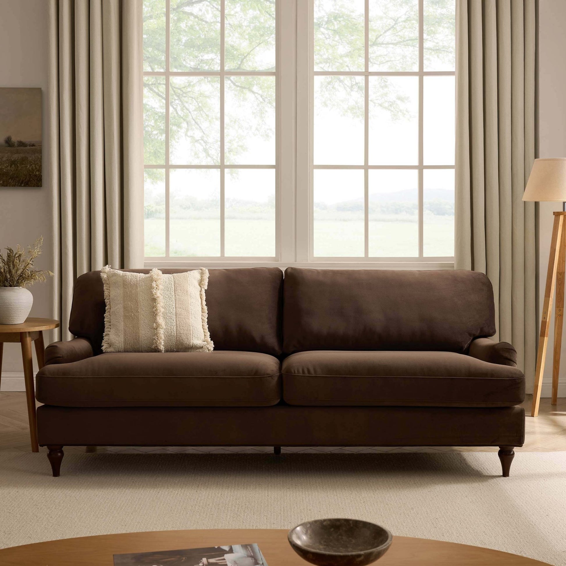 Hampshire 3 Seater Sofa - Cappuccino - DUSK