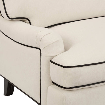Hampshire 3 Seater Sofa - Cream/Black - DUSK