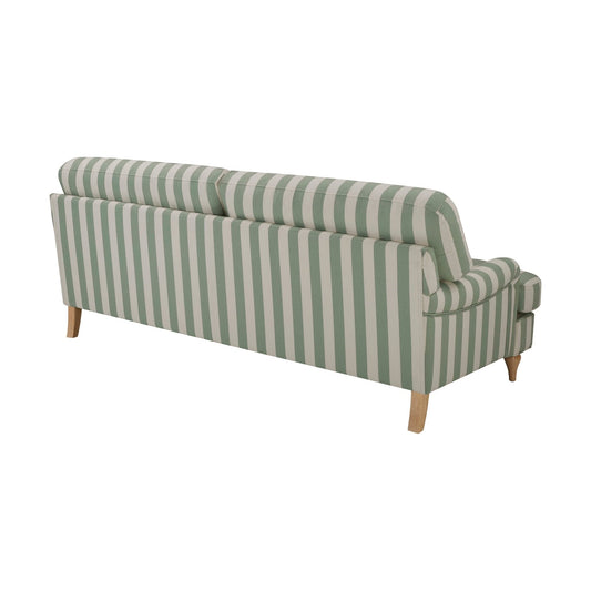 Hampshire 3 Seater Sofa - Green Stripe - DUSK