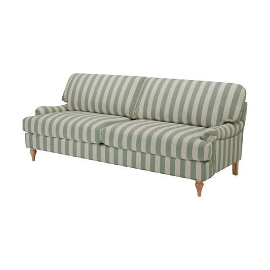 Hampshire 3 Seater Sofa - Green Stripe - DUSK