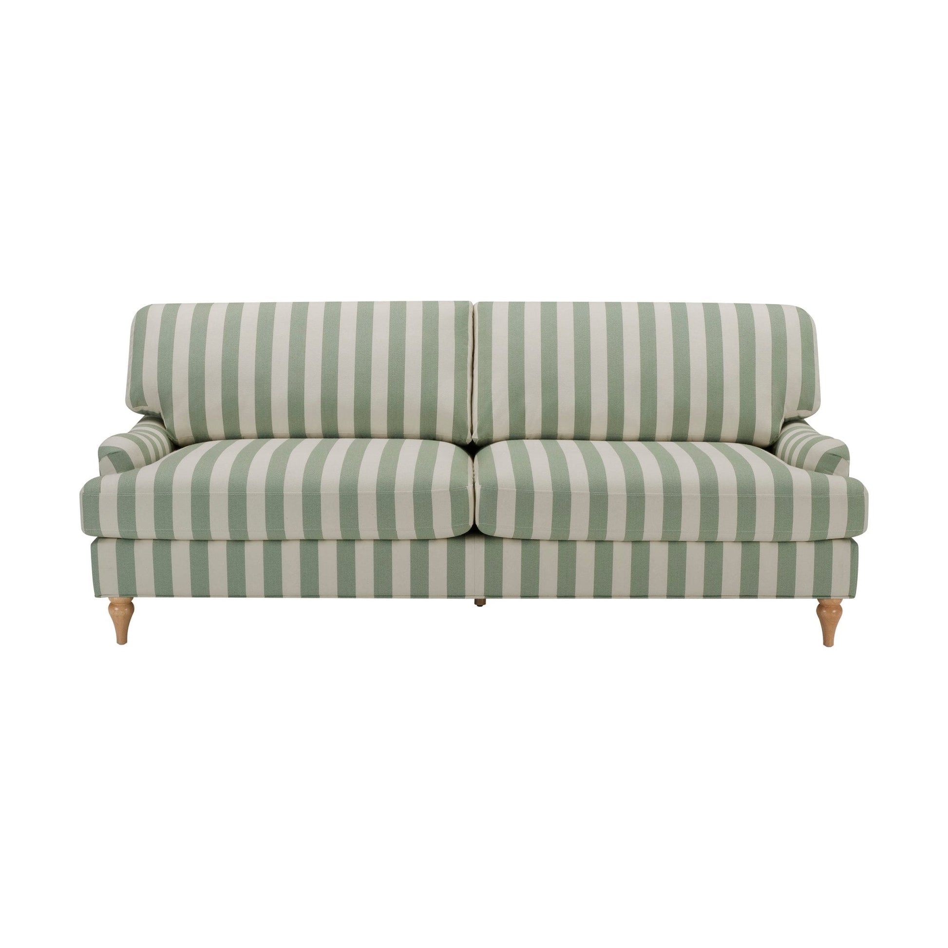 Hampshire 3 Seater Sofa - Green Stripe - DUSK