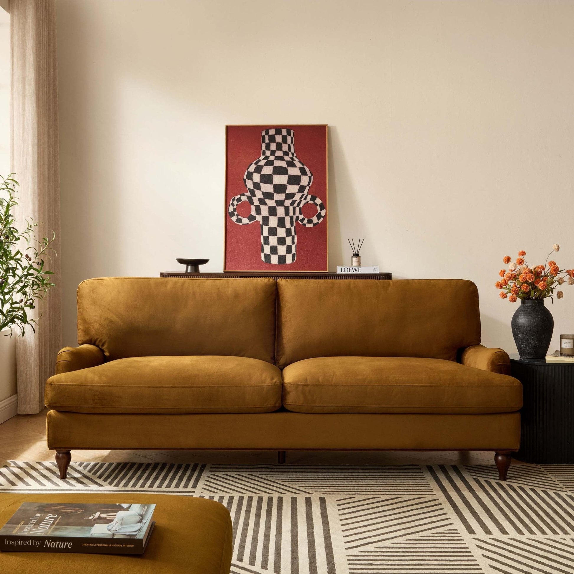 Hampshire 3 Seater Sofa - Muted Gold - DUSK