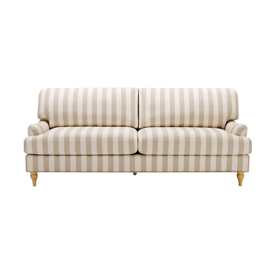 Hampshire 3 Seater Sofa - Natural Stripe - DUSK