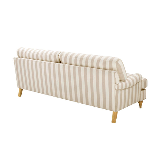 Hampshire 3 Seater Sofa - Natural Stripe - DUSK