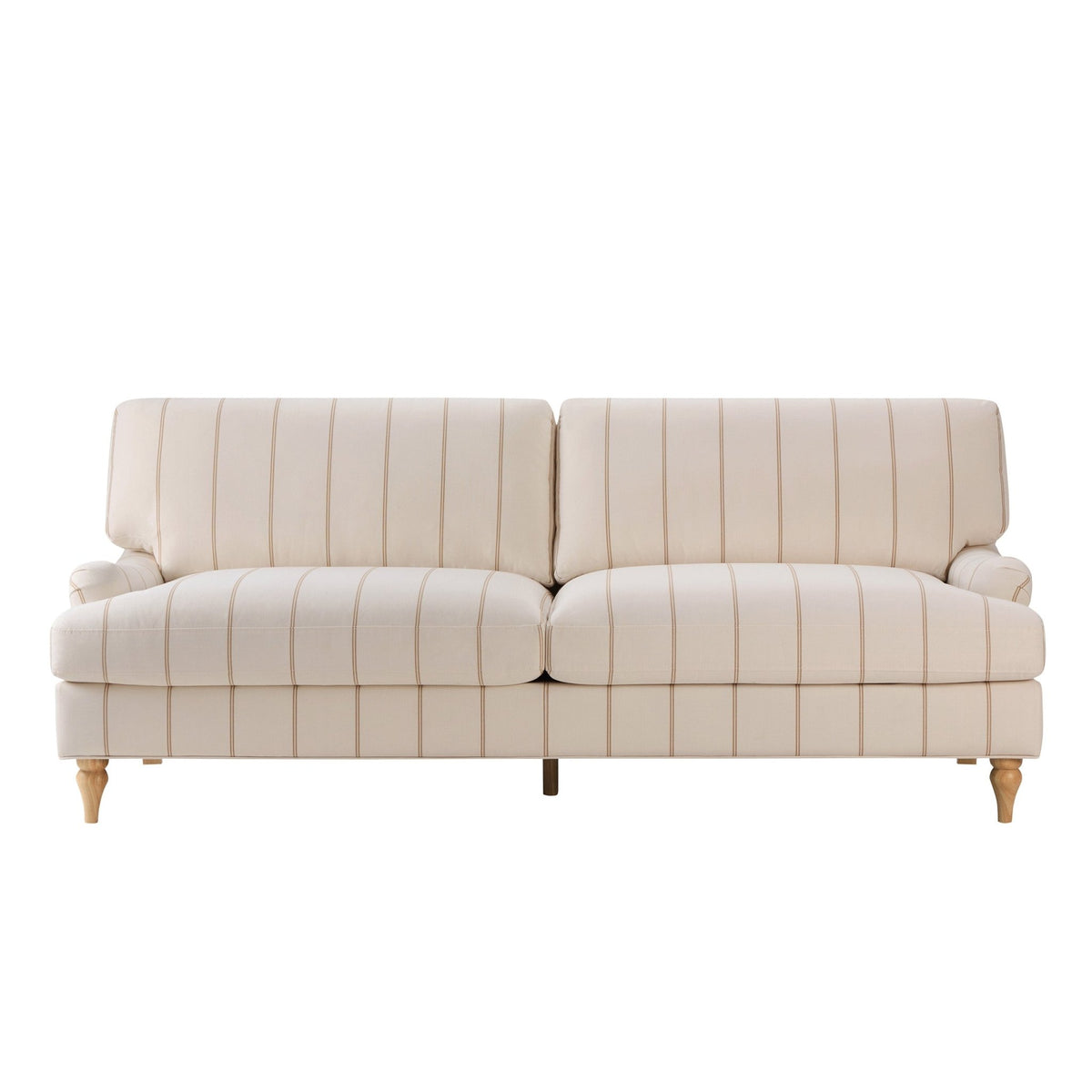 Hampshire 3 Seater Sofa - Thin Natural Stripe - DUSK
