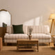 Hampshire 3 Seater Sofa - Thin Natural Stripe - DUSK