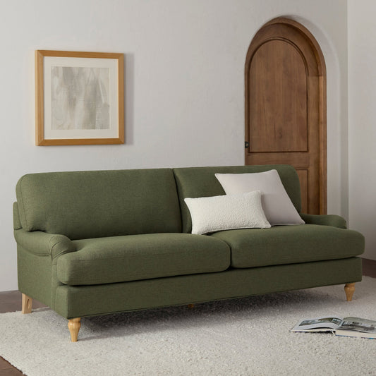 Hampshire 3 Seater Sofa - Woven Green - DUSK