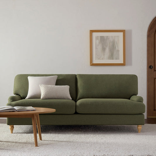 Hampshire 3 Seater Sofa - Woven Green - DUSK