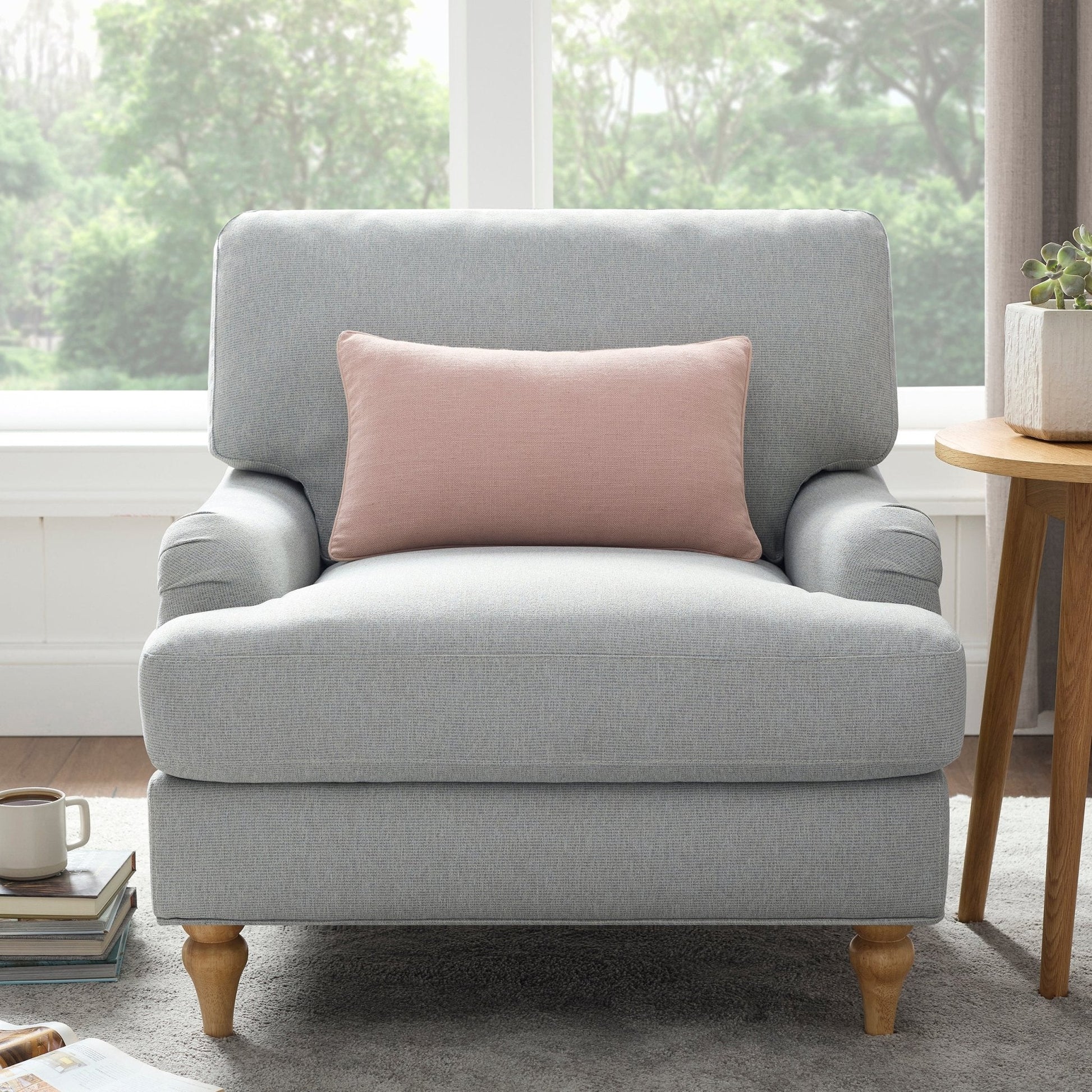 Hampshire Armchair - Blue Stripe - DUSK