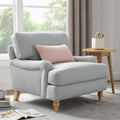 Hampshire Armchair - Blue Stripe - DUSK