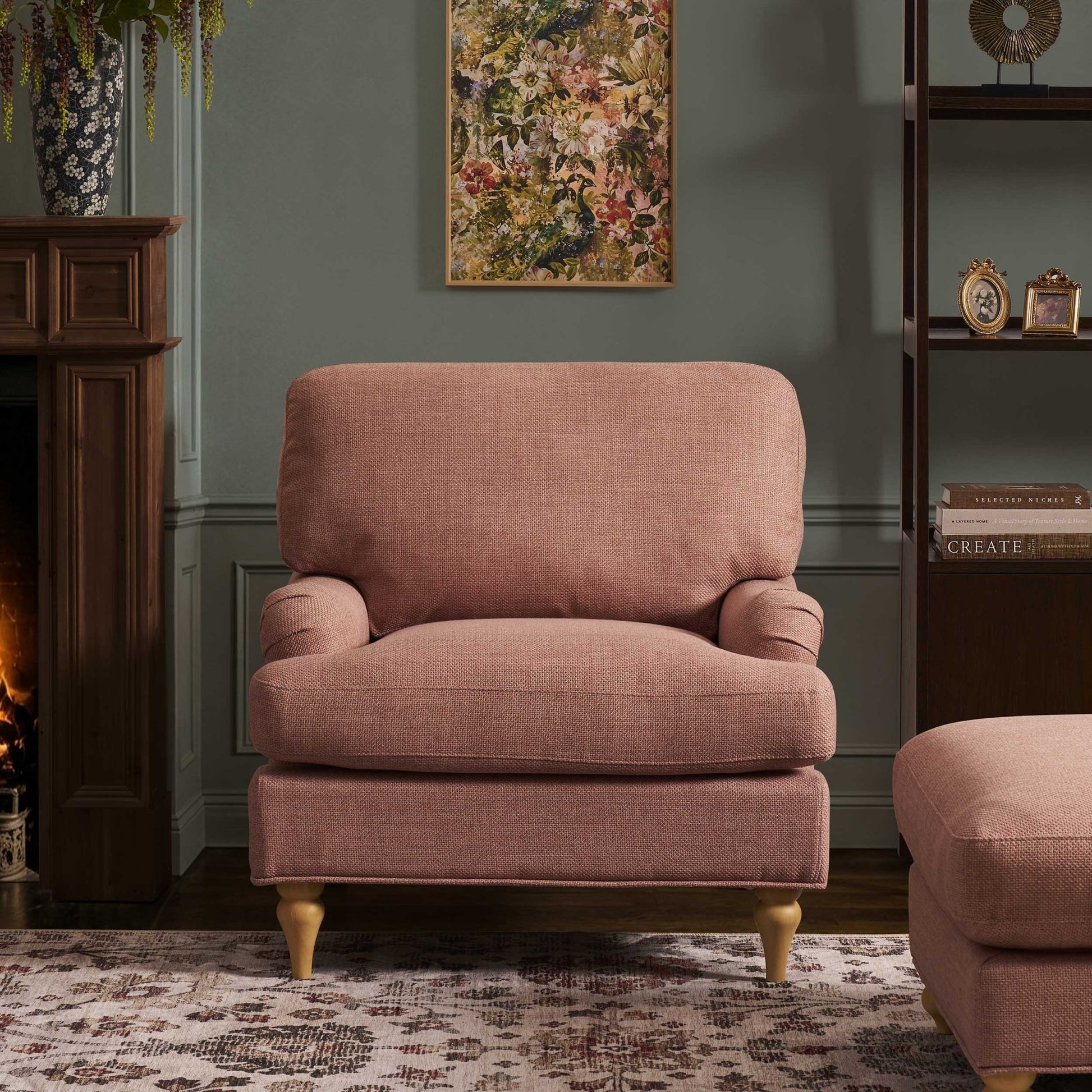 Hampshire Armchair - Rose - DUSK