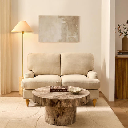 Hampshire Compact 2 Seater Sofa - Beige - DUSK