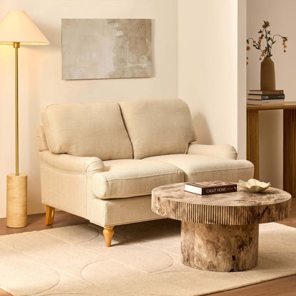 Hampshire Compact 2 Seater Sofa - Beige - DUSK