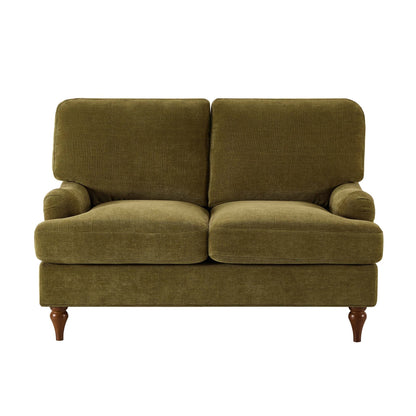 Hampshire Compact 2 Seater Sofa - Chenille Olive - DUSK