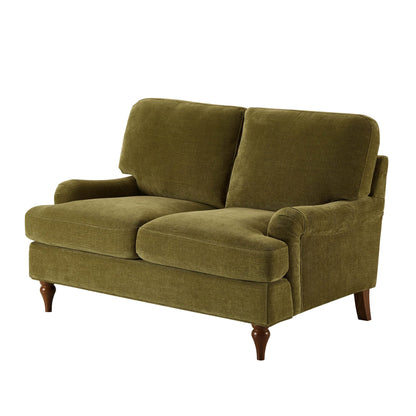 Hampshire Compact 2 Seater Sofa - Chenille Olive - DUSK