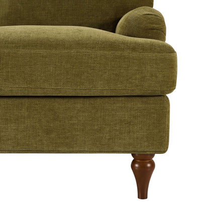 Hampshire Compact 2 Seater Sofa - Chenille Olive - DUSK