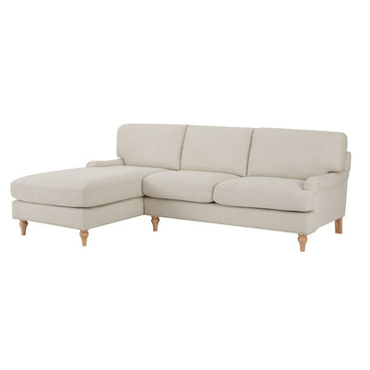 Hampshire Left Hand Chaise Sofa - Beige - DUSK