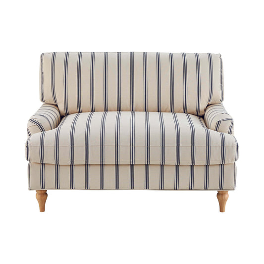 Hampshire Loveseat - Blue Stripe - DUSK