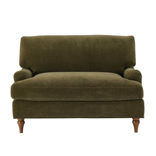 Hampshire Loveseat - Chenille Olive - DUSK
