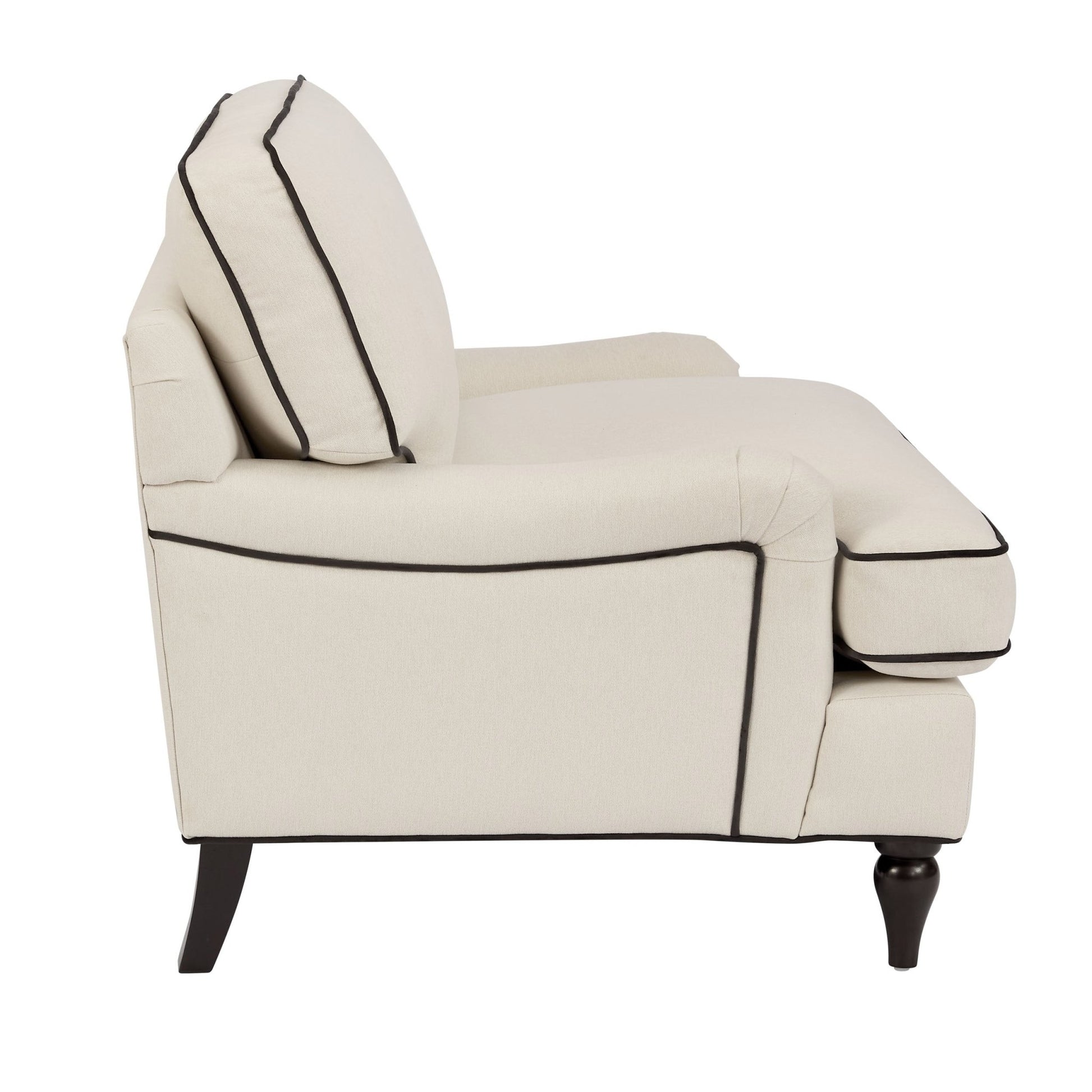 Hampshire Loveseat - Cream/Black - DUSK