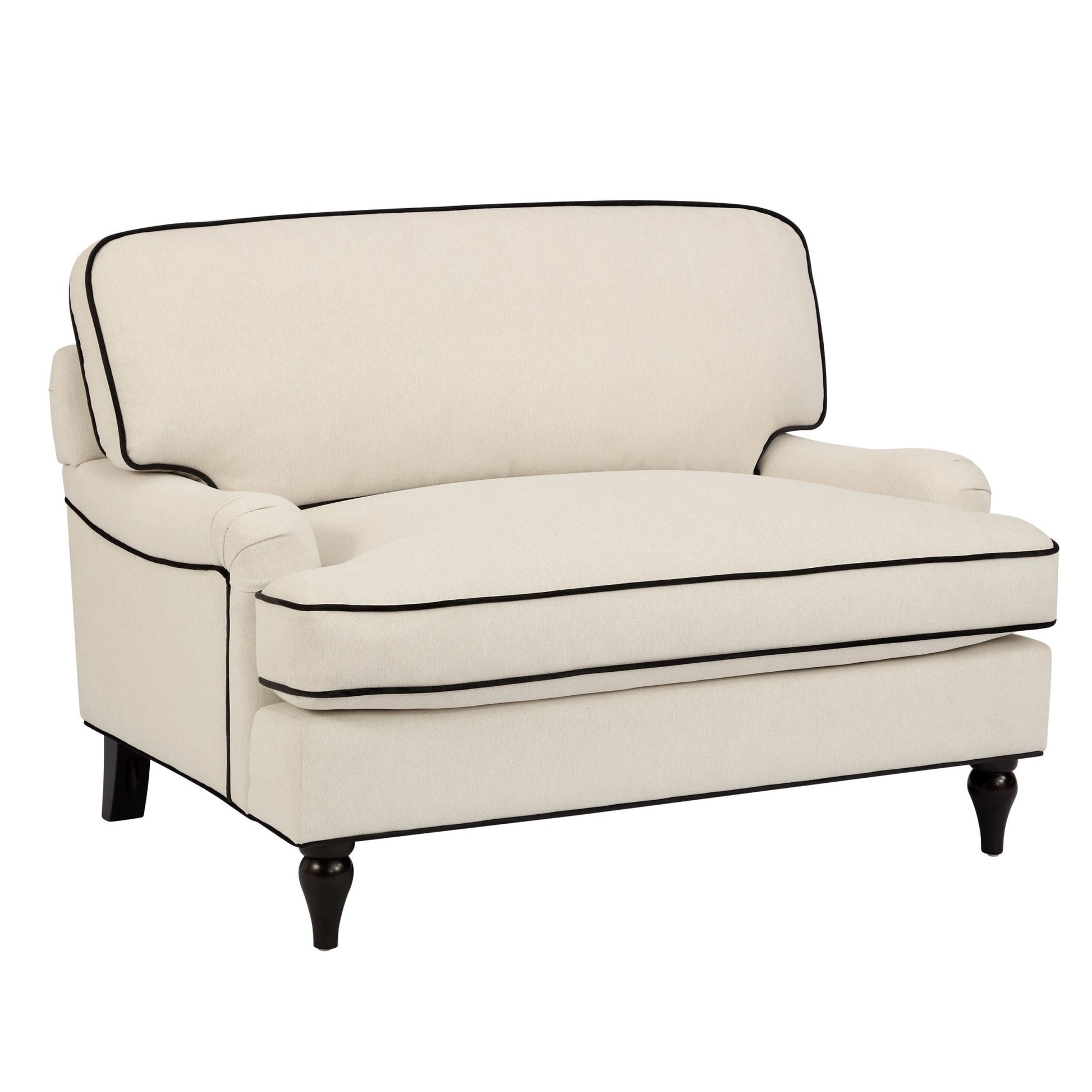 Hampshire Loveseat - Cream/Black - DUSK
