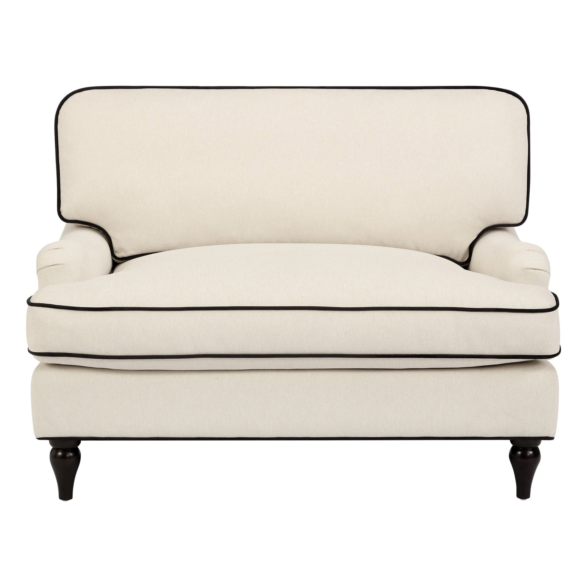Hampshire Loveseat - Cream/Black - DUSK