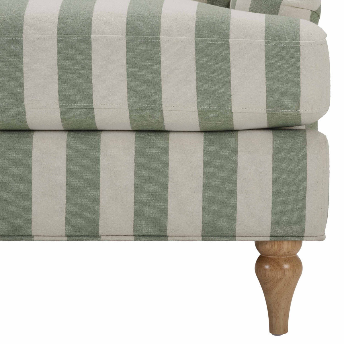 Hampshire Loveseat - Green Stripe - DUSK