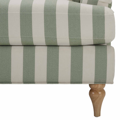 Hampshire Loveseat - Green Stripe - DUSK