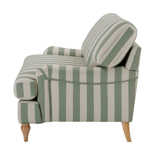 Hampshire Loveseat - Green Stripe - DUSK