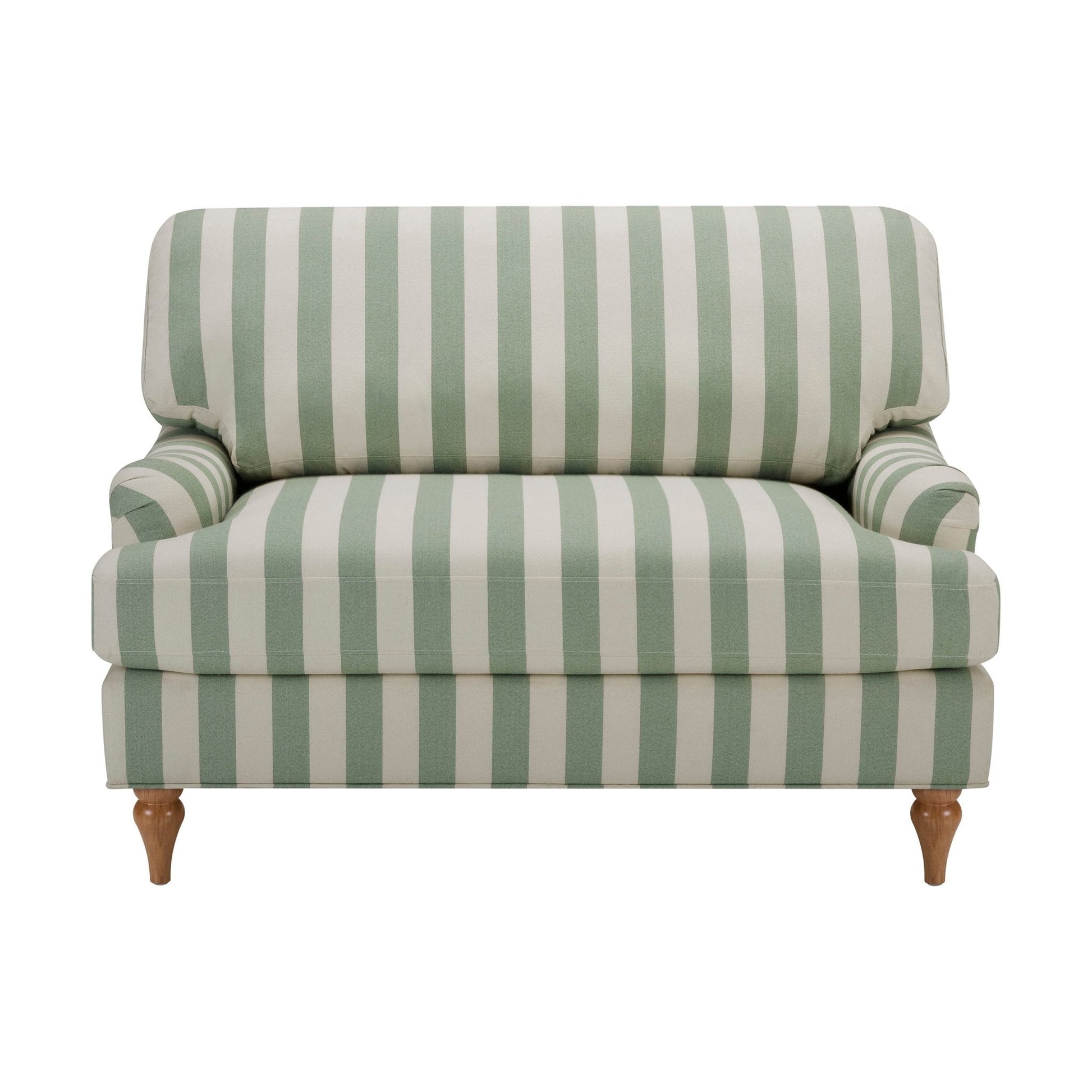 Hampshire Loveseat - Green Stripe - DUSK