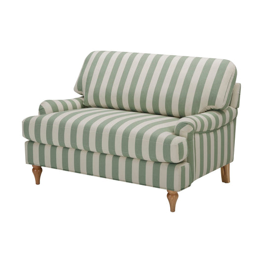 Hampshire Loveseat - Green Stripe - DUSK