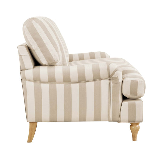 Hampshire Loveseat - Natural Stripe - DUSK