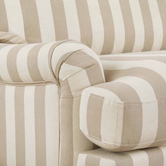 Hampshire Loveseat - Natural Stripe - DUSK